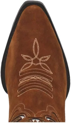 Miniatura 4 de Dan Post Boots Womens Moni Tool-Inlay Snip Toe Boots Mid Calf Mid Heel 2-3" - Brown