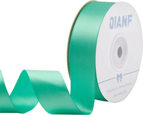 Miniatura 54 de QIANF Cinta plateada de satén de doble cara de 1-1/2 pulgadas para envolver regalos, lazos para el pelo, hacer cintas para el cabello, bandas