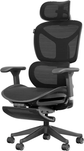 Miniatura 11 de Welax Silla de oficina ergonómica con reposapiés, silla de oficina de malla con reposabrazos 6D y reposacabezas 3D, silla de escritorio S9 Pro
