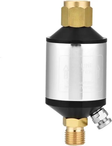 Oumefar Compresor de aire Separador de agua, filtro de compresor de aire de entrada y salida NPT de 1/4 de pulgada, separador de agua, compresor de