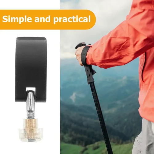 Miniatura 7 de Clip de bloqueo externo para bastón de trekking, accesorio de repuesto para senderismo, mochilero y caminar, paquete de 2 con tornillos de 2.08 x