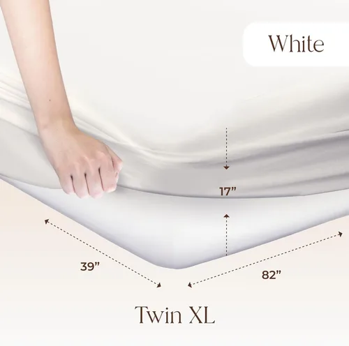 Miniatura 2 de Protector de colchón orgánico impermeable individual XL, protector de colchón 100% impermeable con protección silenciosa y transpirable de triple