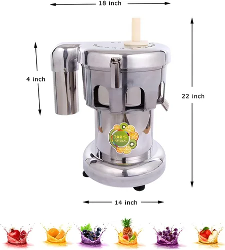 Miniatura 2 de 110V 750W Eléctrico de Acero Inoxidable Vegetales y Frutas Fabricante de Jugo Exprimidor Centrífugo Máquina de Prensa de Jugo Comercial 11.0-22.0