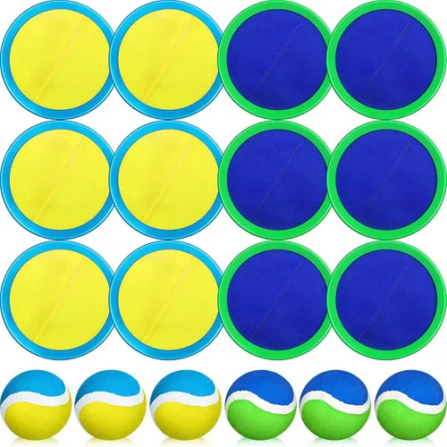 Charniol Juguetes para niños, juego de lanzar y atrapar, juego de playa, juegos deportivos de pelota al aire libre, juguetes de nailon para niños y