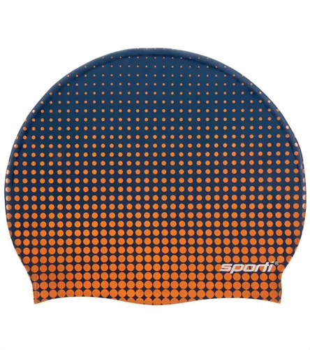 Miniatura 23 de Sporti Gorra de natación de silicona con diseño gráfico con altura de 7.6 pulgadas, apertura de 7.5 pulgadas, gorra de natación antideslizante