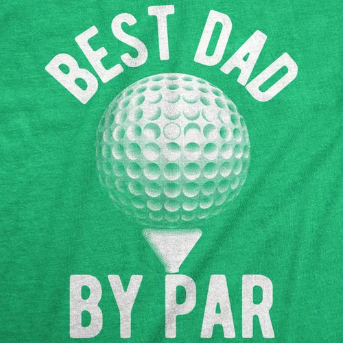 Miniatura 2 de Camisetas de golf divertidas para hombre, diseño gráfico Best Dad by Par
