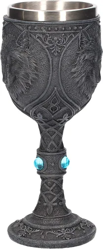 Miniatura 2 de Nemesis Now U2501G6 Night Wolf - Cáliz (9.1 in), color negro