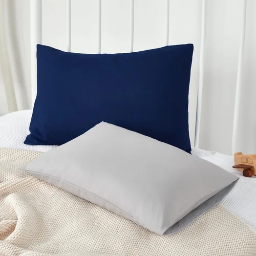 Miniatura 6 de TILLYOU Paquete de 2 fundas de almohada para niños pequeños con cierre de sobre, 13 x 18 pulgadas, fundas de almohada de microfibra suave y sedosa