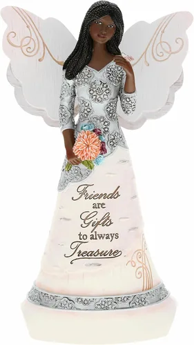 Miniatura 34 de Pavilion Gift Company Elements Daughter - Figura de ángel guardián, 6 pulgadas, color rojo