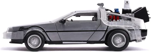 Miniatura 4 de Jada Regreso al futuro Parte II 1:24 Time Machine Coche fundido a presión Característica de iluminación, juguetes para niños y adultos