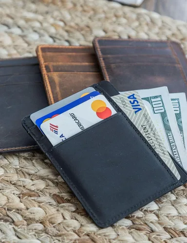 Miniatura 45 de Carteras de cuero genuino hechas a mano, tarjeteros minimalistas y fundas para pasaporte, regalo hecho a mano