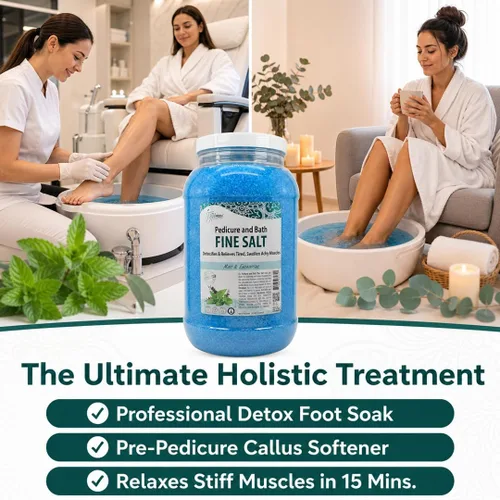 Miniatura 7 de SPA REDI - Remedio de Pies Desintoxicante y Baño con Sal Fina, Menta y Eucalipto, 3.8 L - Hecho con Sales del Mar Muerto, Aceite de Argán, Aceite