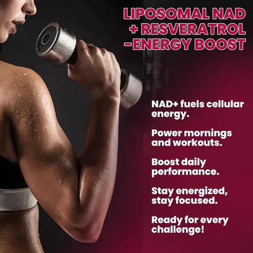 Miniatura 4 de Paquete de 2 suplementos liposomales NAD – 1200 mg NAD+ gotas líquidas para mujeres y hombres con resveratrol, extracto de pimienta negra – Apoya