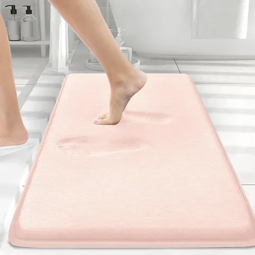 Miniatura 125 de Smiry Tapetes de Baño de Espuma Viscoelástica 36 x 24 pulgadas, Tapetes de Baño Extra Suaves y Absorbentes, Alfombra Antideslizante Lavable