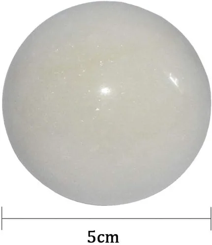 Miniatura 2 de Bolas de mano de 2.0 in, pelotas de estrés para ejercicio de salud, color blanco, mármol natural, bolas de regalo