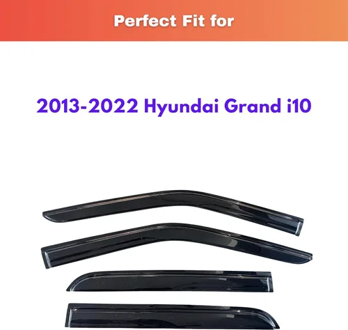 Miniatura 231 de KPY Visor de ventana compatible con Kia Soul 2009-2013, Protector contra lluvia de 4 unidades, deflectores de ventilación de ventana lateral