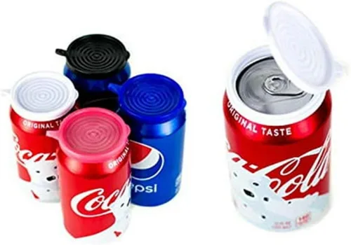 Miniatura 10 de Smarter-Seal, Paquete de 2, reutilizables, sin BPA, tapas para latas de estallidos o bebidas, tapas, protectores, para refrescos, seltzer, cerveza