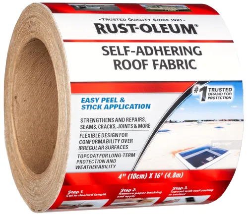 Miniatura 3 de Rust-Oleum Cinta autoadhesiva para techos de tela, rollo de 4 "x 16