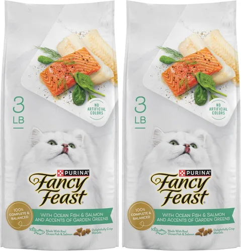 Miniatura 18 de Comida seca Purina Fancy Feast para gatos con pescado del océano y salmón - Bolsa de 3 libras