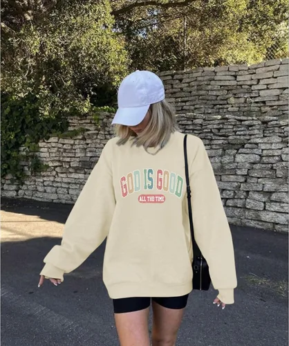 Miniatura 5 de Dios Es Bueno Sudadera Cristiana Sudaderas para Mujeres de Talla Grande Camisas de Jesús Fe Inspiradoras Versículo de la Biblia Pullover