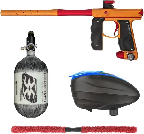 Miniatura 16 de Action Village Empire Mini GS TP Contender Kit de pistola de paintball con tanque 68/4500 Negro Polvo/Negro Polvo
