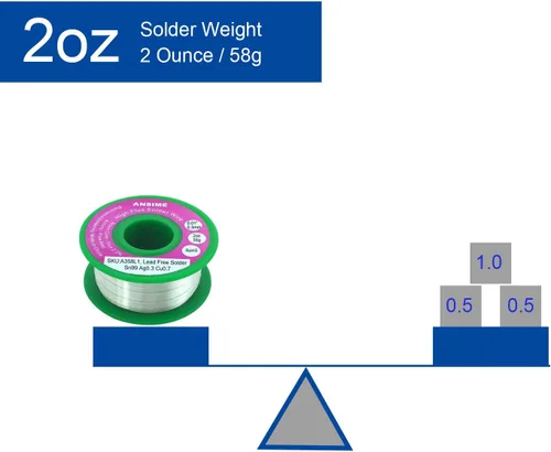 Miniatura 4 de Alambre de soldadura ultra fino 0.012 in sin plomo Electrónica Soldadura Alambre de soldadura, fundente de colofonia aleación alambre de soldadura