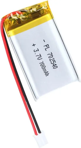 Miniatura 45 de 652030 Batería Lipo de 3.7V 350mAh 652030 Cargable Paquete de Batería de Polímero de Litio con Conector JST PH2.0mm para Dispositivo Electrónico