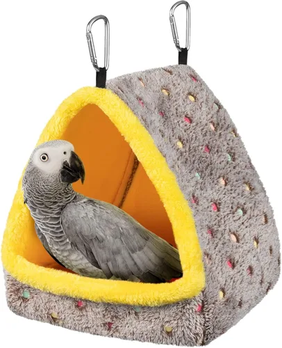 Miniatura 9 de Nido de Pájaros Cálido de Invierno Mediano para Jaula - Cómoda Cama para Pájaros con Tabla de Soporte, Hamaca Colgante Refugio Escondite Cabaña