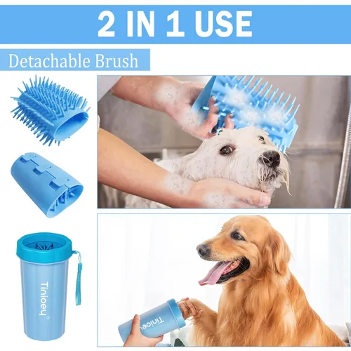 Miniatura 7 de Limpiador de patas de perro para perros grandes, lavador de patas de perro, limpiador de patas fangosas, limpiador de patas para mascotas, kit