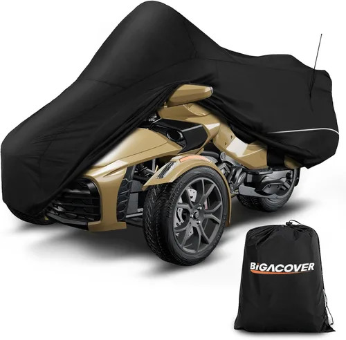 Funda completa para Spyder F3 compatible con Can-Am Spyder F3T Tour y Limited 300D Oxford Protector de tela contra el polvo, la nieve, la lluvia y