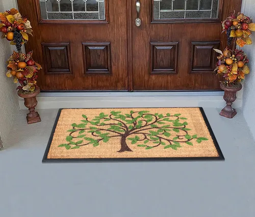 Miniatura 85 de A1HC Tapete para Puerta de Fibra de Coco Natural y Caucho, 30"x48" – Grueso, Duradero, Resistente, Anti-Desprendimiento, Resistente a
