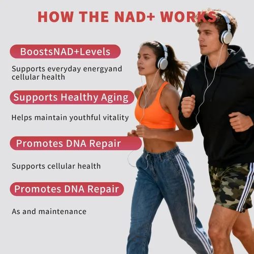 Miniatura 4 de Suplemento de resveratrol NAD, suplemento líquido NAD+ de 1000 mg, con ribósido de nicotinamida, resveratrol y PQQ, suplementos NAD para hombres