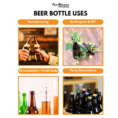 Miniatura 7 de Suministro de botellas de cerveza Amber (pack de 24 unidades), 12 onzas, de elaboración casera, de Moster Brew