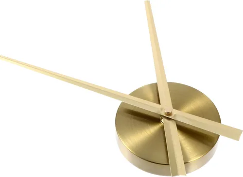 DOITOOL DIY reloj de eje largo dorado grande de montaje en pared reloj movimiento silencioso reloj de cuarzo silencioso reloj de pared para oficina