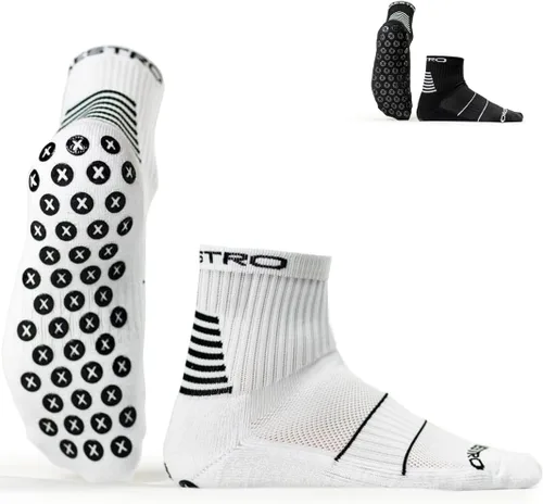 Miniatura 13 de Maestro - Calcetines de agarre de fútbol para hombres y mujeres con almohadillas antideslizantes, ideales para fútbol, baloncesto y deportes