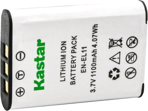 Kastar Paquete de 1 batería de repuesto para batería Nikon EN-EL11, cargador MH-64, Nikon Coolpix S550, cámara Coolpix S560, batería Olympus Li-60B,
