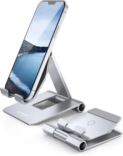Soporte Lamicall ajustable para teléfono, para escritorio Plateado (sliver)