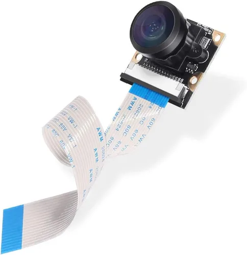 Miniatura 4 de DORHEA Cámara Raspberry Pi 4 B - 222 FoV Fisheye Cámara Web Gran Angular Con Visión Nocturna, 5 Megapíxeles 1080p OV5647 Módulo de Video para Pi