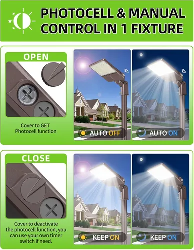 Miniatura 6 de Luz LED para estacionamiento con certificación UL, 150 W, 120 W, 90 W, ajustable, con fotocélula de 22500 lm, caja de zapatos, luces de inundación