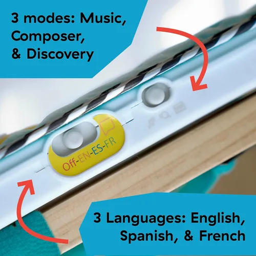 Miniatura 5 de Baby Einstein Ocean Explorers Neptune's Kick & Explore - Almohadilla musical para patadas y juguete para cuna, tapete para el tiempo boca abajo