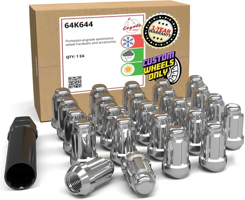 Miniatura 27 de Wheel Accessories Parts 20 piezas de 0.472 in 1.50 12 x 1.50 rosca para automóvil de 1.38 pulgadas de largo, tuerca negra para muchos automóviles