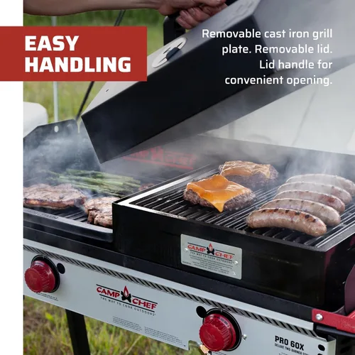 Miniatura 5 de Camp Chef BB - caja de barbacoa con tapa de 14 pulgadas, sistema de cocción llama azul, 3381 onzas líquidas