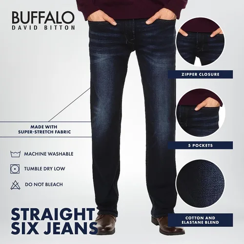 Miniatura 4 de Buffalo David Bitton Torpedo - Sarga elástica para hombre, color carbón