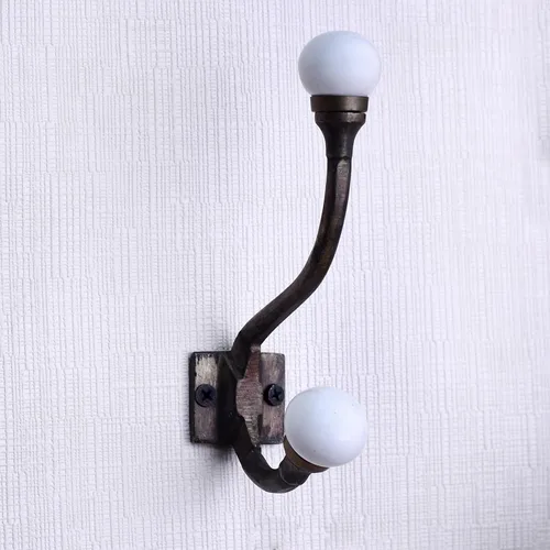 Miniatura 35 de Indian Shelf Ganchos de pared para colgar abrigos, ganchos de pared bohemios negros Perchero de pared Ganchos para colgar toallas Ganchos