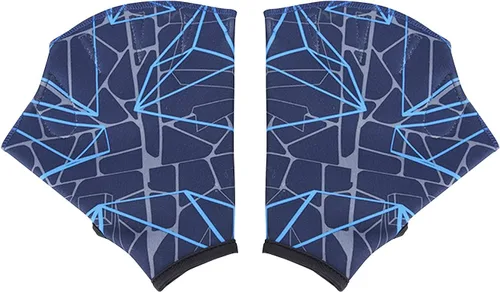 Miniatura 2 de Guantes de natación de nailon, guantes de natación acuática, guantes de malla para entrenamiento acuático, manos palmeadas a mano, aletas, guantes