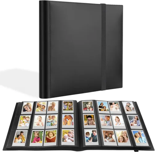 Miniatura 22 de Veicevol Álbum de fotos de 640 bolsillos para cámara Fujifilm Instax Mini, cubierta de cuero, álbum de fotos para cámara instantánea Instax Mini 12