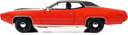 Miniatura 6 de 1971 Plymouth GTX 440+6 Hardtop Tor Rojo con Negro Clase Superior de 1971 ''American Muscle 30 Aniversario 1/18 Modelo de Auto Fundido a Presión por