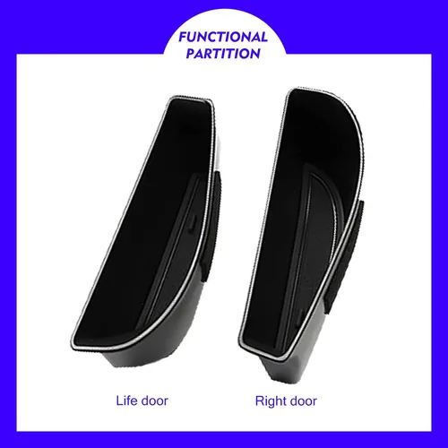 Miniatura 6 de Caja de almacenamiento lateral de puerta VW ID.4 2022 compatible con Volkswagen ID.4 2021-2023, caja de almacenamiento para manija de puerta 2022 VW