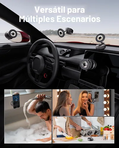 Miniatura 2 de Magsafe - Soporte para teléfono de automóvil con aspiradora [más de 120 libras de succión más fuerte y 3000 gf magnético más fuerte] Soporte