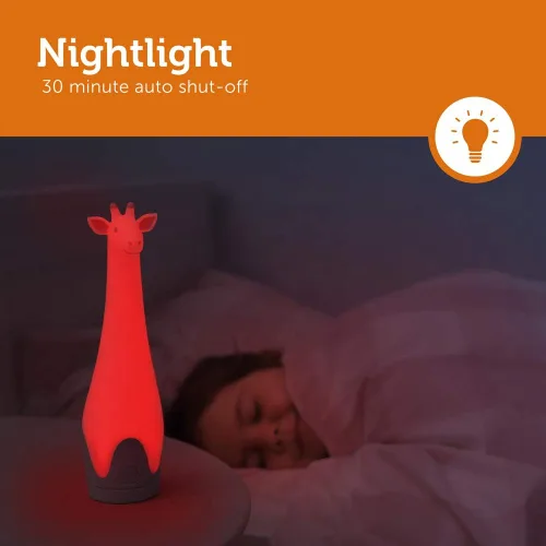 Miniatura 3 de Zazu Kids Luz nocturna antorcha linterna jirafa juguete - Niños LED inalámbrico rosa lámpara, luz de noche, múltiples opciones de color, apagado